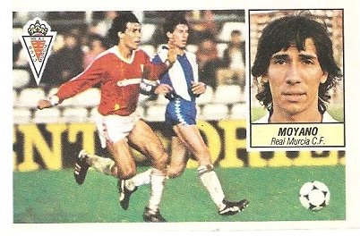 Liga 84-85. Moyano (Real Murcia). Ediciones Este.