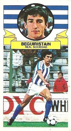 Liga 85-86. Beguiristain (Real Sociedad). Ediciones Este.