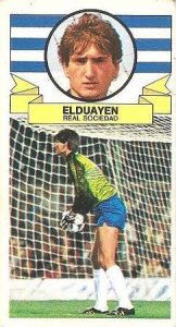 Liga 85-86. Elduayen (Real Sociedad). Ediciones Este.