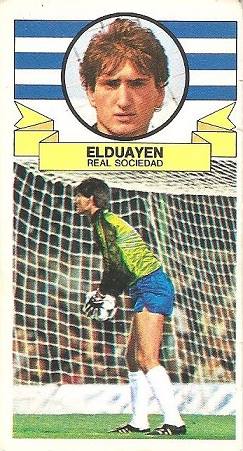 Liga 85-86. Elduayen (Real Sociedad). Ediciones Este.