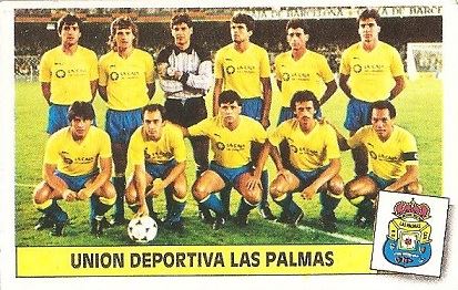 Liga 86-87. Alineación U.D. Las Palmas (U.D. Las Palmas). Ediciones Este.