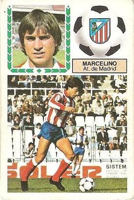 Liga 83-84. Marcelino (Atlético de Madrid). Ediciones Este.
