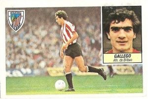 Liga 84-85. Gallego (Ath. Bilbao). Ediciones Este.