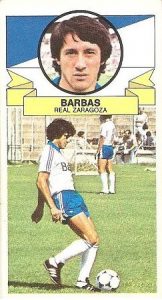 Liga 85-86. Barbas (Real Zaragoza). Ediciones Este.