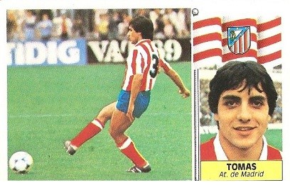 Liga 86-87. Tomás (Atlético de Madrid). Ediciones Este.