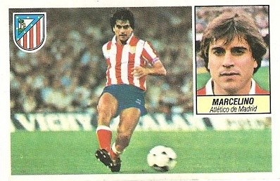 Liga 84-85. Marcelino (Atlético de Madrid). Ediciones Este.