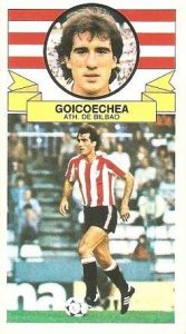 Liga 85-86. Goicoechea (Ath. Bilbao). Ediciones Este.
