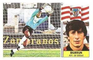 Liga 86-87. Biurrun (Ath. Bilbao). Ediciones Este.