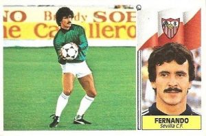 Liga 86-87. Fernando (Sevilla C.F.). Ediciones Este.