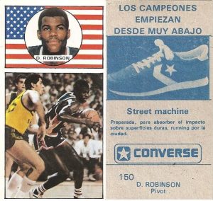 Baloncesto 1986-1987. David Robinson (Estados Unidos). Ediciones J. Merchante.