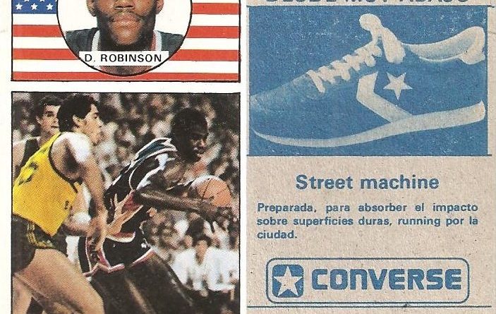 Baloncesto 1986-1987. David Robinson (Estados Unidos). Ediciones J. Merchante.