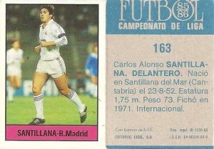 Fútbol 85-86. Campeonato de Liga. Santillana (Real Madrid). Editorial Lisel.