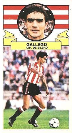 Liga 85-86. Gallego (Ath. Bilbao). Ediciones Este.