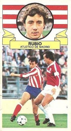 Liga 85-86. Rubio (Atlético de Madrid). Ediciones Este.