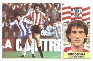 Liga 86-87. Goicoechea (Ath. Bilbao). Ediciones Este.