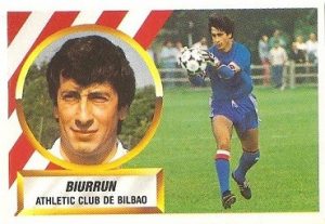 Liga 88-89. Biurrun (Ath. Bilbao). Ediciones Este.
