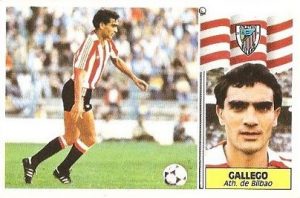 Liga 86-87. Gallego (Ath. Bilbao). Ediciones Este.