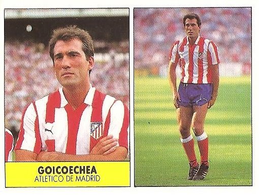 Liga 87-88. Goicoechea (Atlético de Madrid). Ediciones Festival.