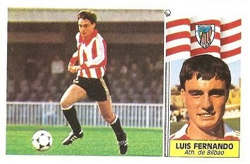 Liga 86-87. Luis Fernando (Ath. Bilbao). Ediciones Este.