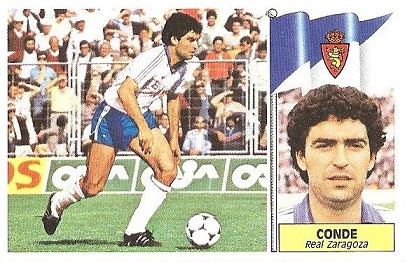 Liga 86-87. Conde (Real Zaragoza). Ediciones Este.