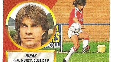 Liga 88-89. Ibeas (Real Murcia). Ediciones Este.