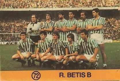 1983-84 Super Campeones. Alineación Real Betis (Real Betis). (Ediciones Gol)