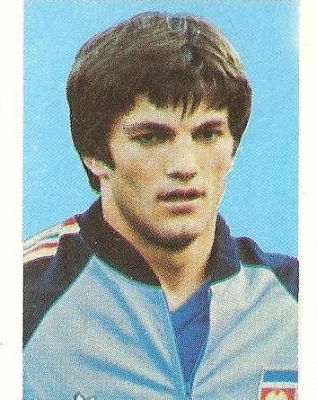 Eurocopa 1984. Gudelj (Yugoslavia). Editorial Fans Colección.