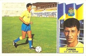 Liga 86-87. Chinea (U.D. Las Palmas). Ediciones Este.