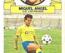 Liga 85-86. Miguel Ángel (U.D. Las Palmas). Ediciones Este.