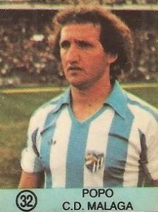 1983-84. Popo (C. D. Málaga). Super Campeones. Ediciones Gol..