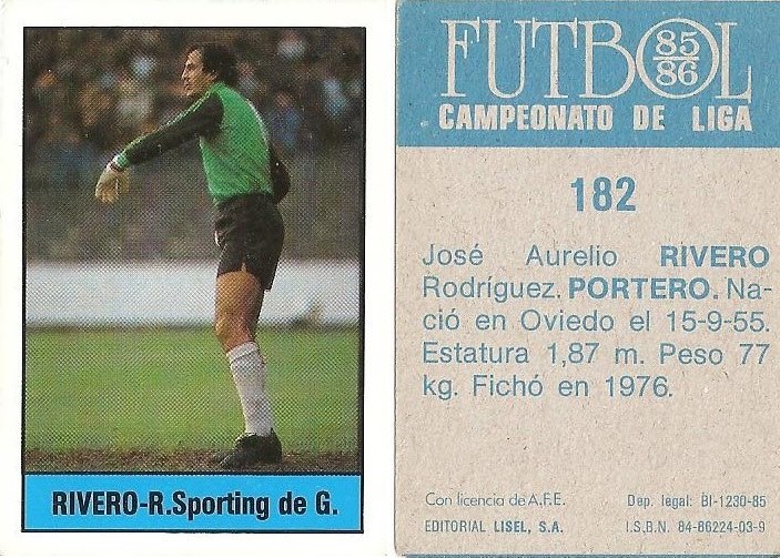 Fútbol 85-86. Campeonato de Liga. Editorial Lisel.