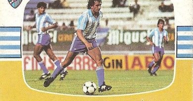 Liga 84-85. Popo (C. D. Málaga). Cromos Cano.