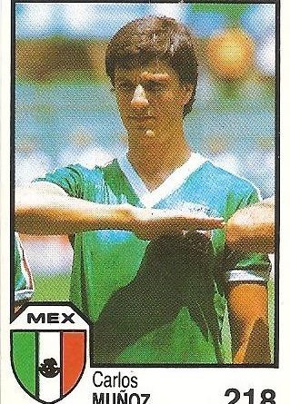 México 86. Muñoz (México) Cromos Barna.