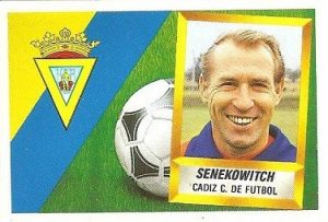 Liga 88-89. Senekowitsch (Cádiz C.F.). Ediciones Este.