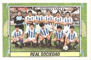 Liga 84-85. Real Sociedad. Ediciones Este.