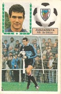 Liga 83-84. Zubizarreta (Ath. Bilbao). Ediciones Este.