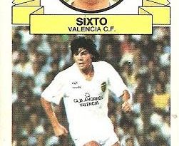 Liga 85-86. Sixto (Valencia C.F.). Ediciones Este.