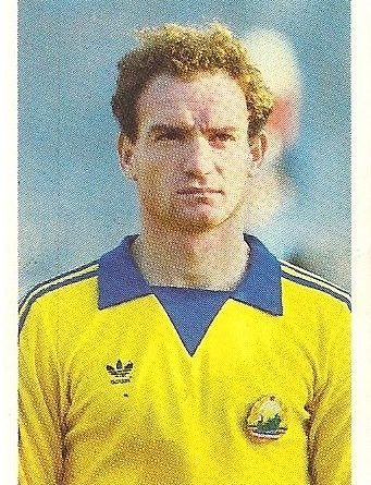 Eurocopa 1984. Ungureanu (Rumanía) Editorial Fans Colección.