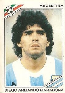 México 86. Maradona (Argentina) Ediciones Panini.