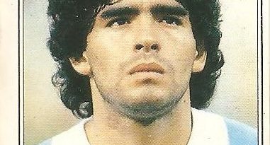 México 86. Maradona (Argentina) Ediciones Panini.