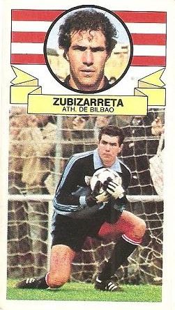 Liga 85-86. Zubizarreta (Ath. Bilbao). Ediciones Este.