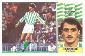 Liga 86-87. Hadžibegić (Real Betis). Ediciones Este.