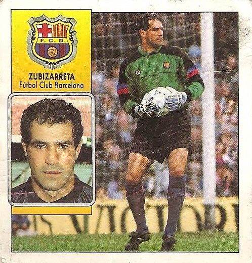 Liga 92-93. Zubizarreta (F.C. Barcelona). Ediciones Este.