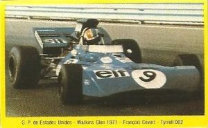 Grand Prix Ford 1982. François Cevert (Tyrrell). Editorial Danone.
