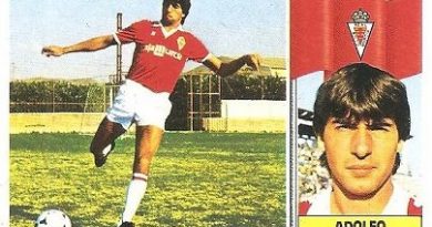 Liga 86-87. Adolfo (Real Murcia). Ediciones Este.