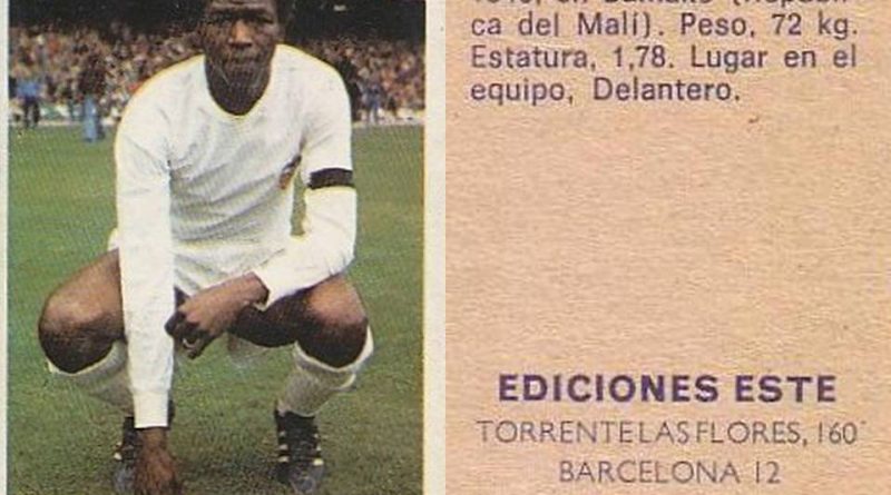 Campeonato de Liga 1974-75. Salif Keita. Ediciones Este y Chicles Sanber. 📸 Grupo de Facebook Nuestros álbumes de cromos.
