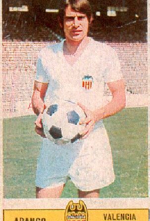 Liga 1973-74. Arango (Valencia C.F.). Editorial Este. 📸: Grupo de Facebook Nuestros álbumes de cromos.