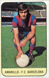 Campeonato de Liga 1978-79. Amarillo (F.C. Barcelona). Ediciones Este. 📸: Grupo de Facebook Nuestros álbumes de cromos.