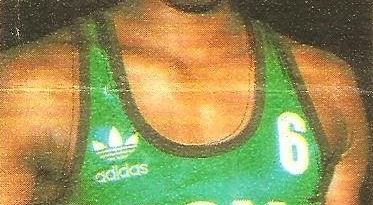 Liga Baloncesto 1985-1986. Greg Stewart (Ron Negrita Juventud). Chicle Gumtar.