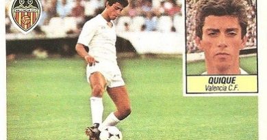 Liga 84-85. Fichaje Nº 36 Quique (Valencia C.F.). Ediciones Este.